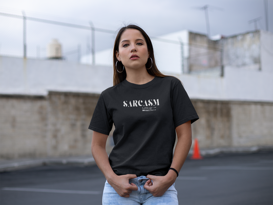 Sarcasm Unisex Heavy Cotton Tee - Funny Graphic Tee, Gifts for Friends, Casual Wear, Humor Shirt, Everyday Comfort