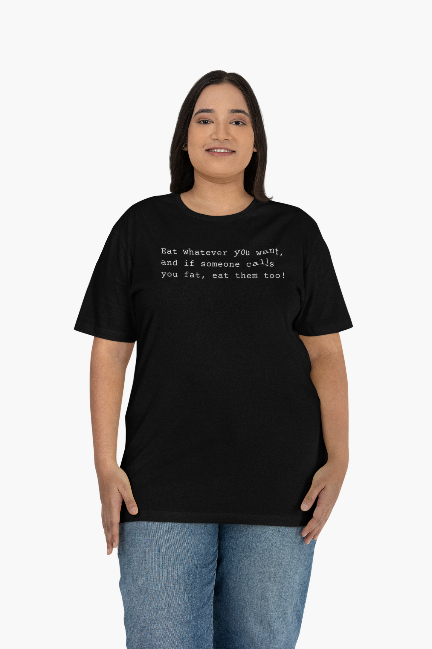 Unisex Heavy Cotton Tee - 'Eat Whatever You Want' Statement Shirt, Funny Graphic Tee, Casual Wear, Gift for Food Lovers, Birthday, [...]