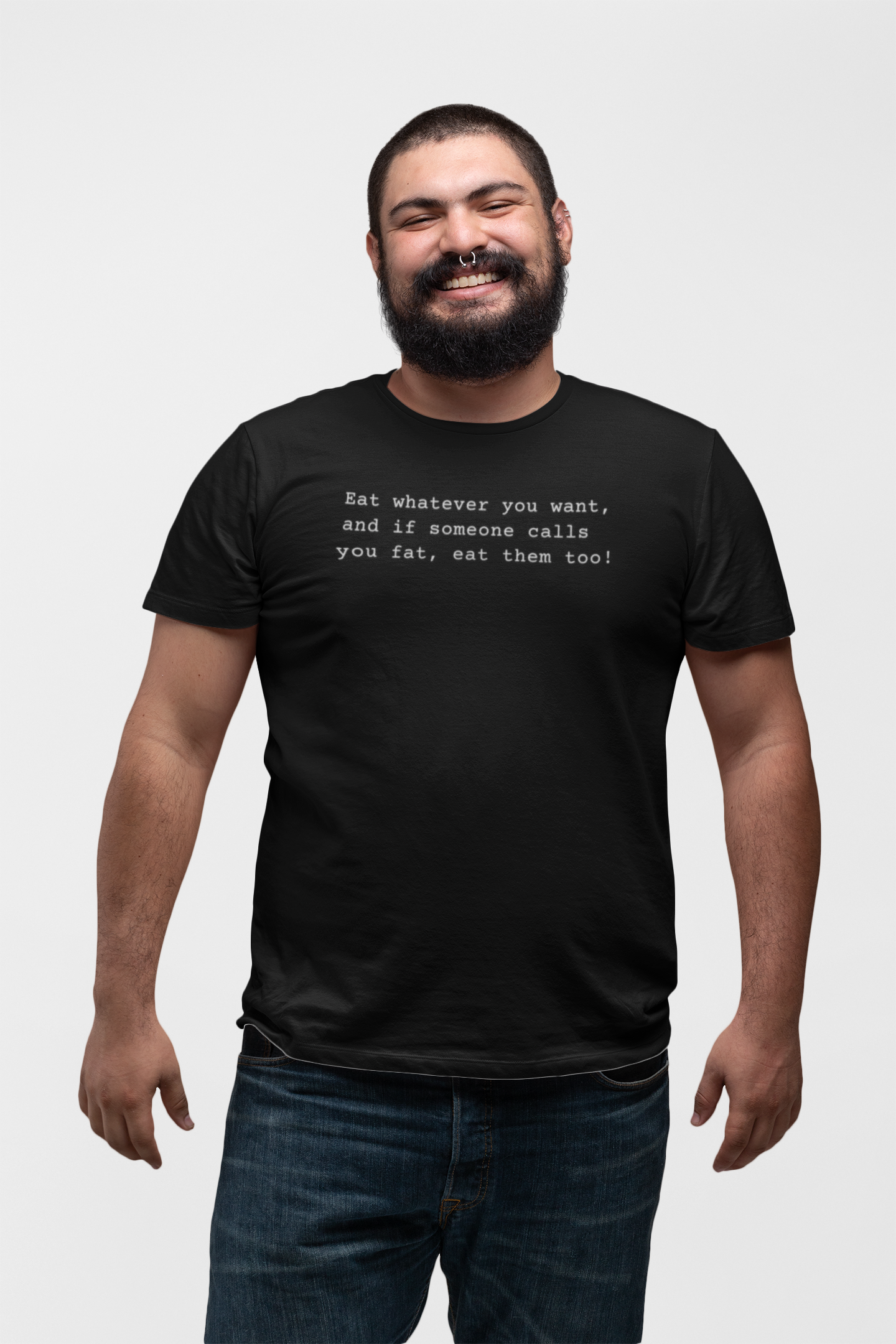 Unisex Heavy Cotton Tee - 'Eat Whatever You Want' Statement Shirt, Funny Graphic Tee, Casual Wear, Gift for Food Lovers, Birthday, [...]