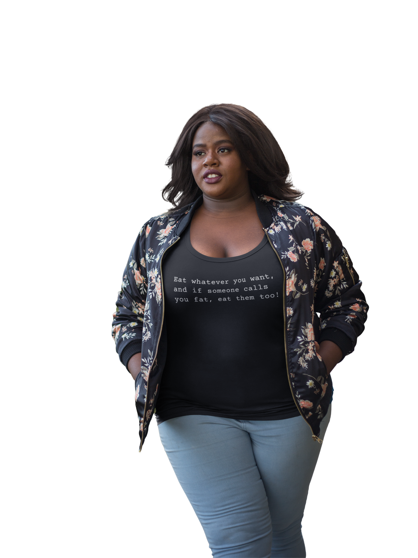 Unisex Heavy Cotton Tee - 'Eat Whatever You Want' Statement Shirt, Funny Graphic Tee, Casual Wear, Gift for Food Lovers, Birthday, [...]
