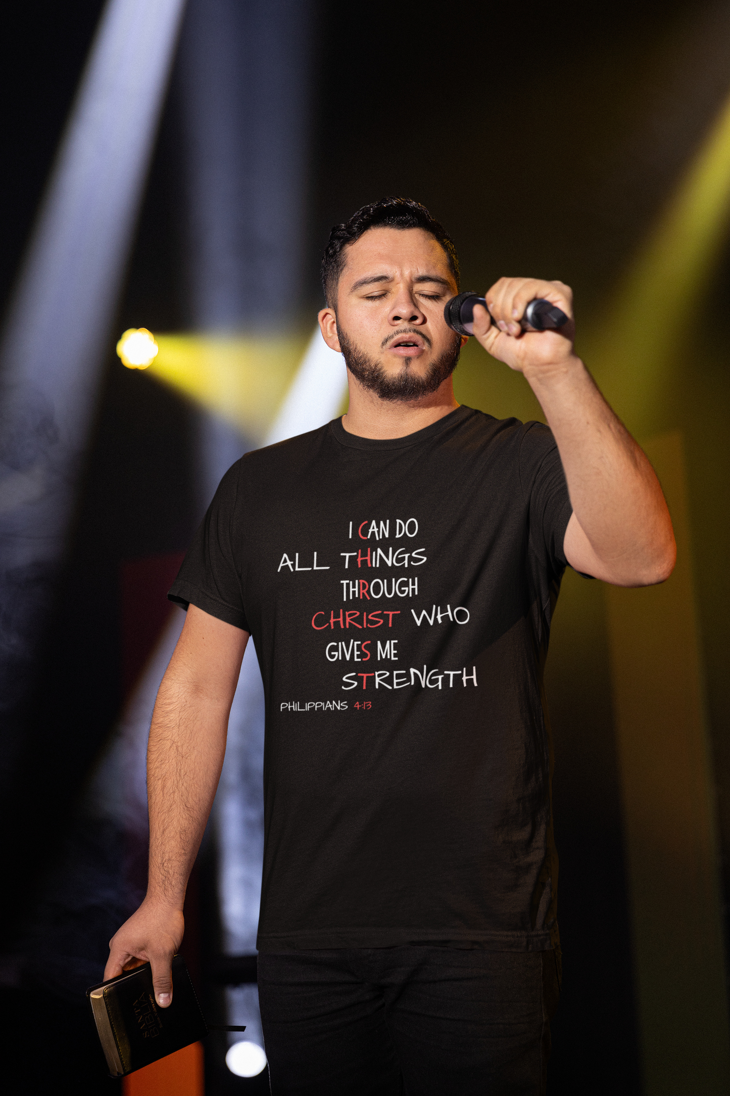 Inspirational Unisex T-Shirt - Philippians 4:13 Christian Quote, Motivational Gift, Faith Apparel, Casual Wear, Religious Tee