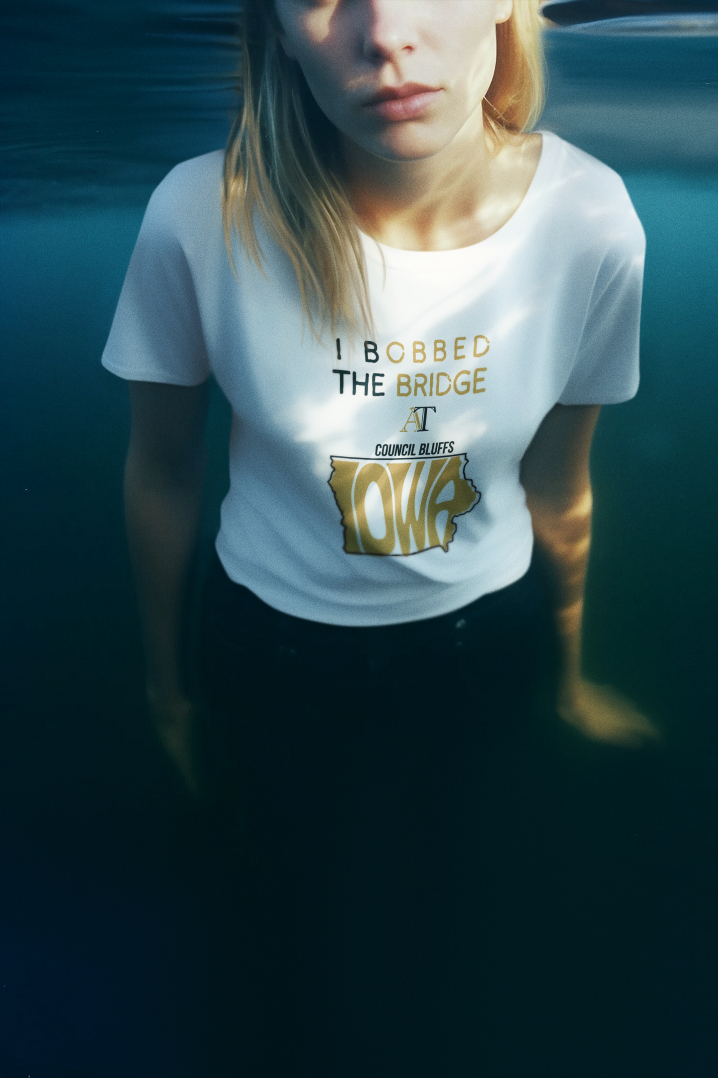 I Bobbed the Bridge Unisex Softstyle T-Shirt, Funny Iowa Gift, Council Bluffs Souvenir, Soft Cotton Tee, Casual Graphic Shirt