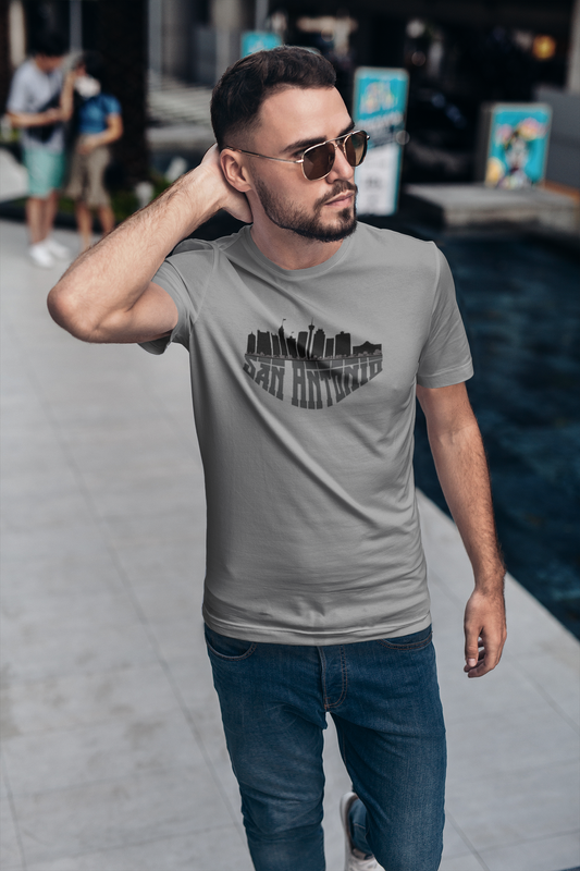 San Antonio Skyline Unisex Softstyle T-Shirt, Texas Souvenir Shirt, Travel Gift, Casual Wear, City Pride Tee