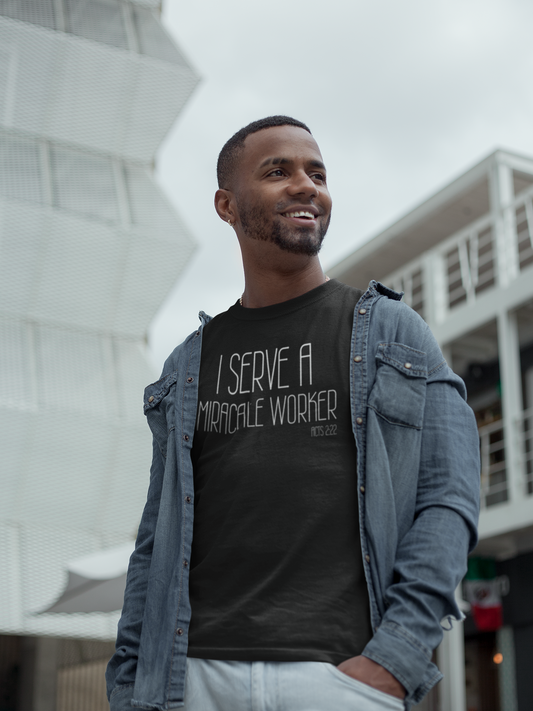 Miracle Worker Unisex T-Shirt, Inspirational Tee, Gift for Nurses, Faith T-Shirt, Casual Wear, Spiritual Apparel