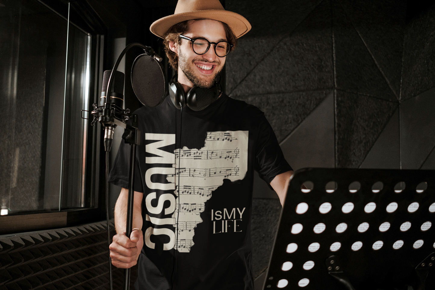 Music Is My Life Unisex Softstyle T-Shirt | Gift for Musicians, Music Lovers, Concert Attendees, Casual Wear, Music Festivals