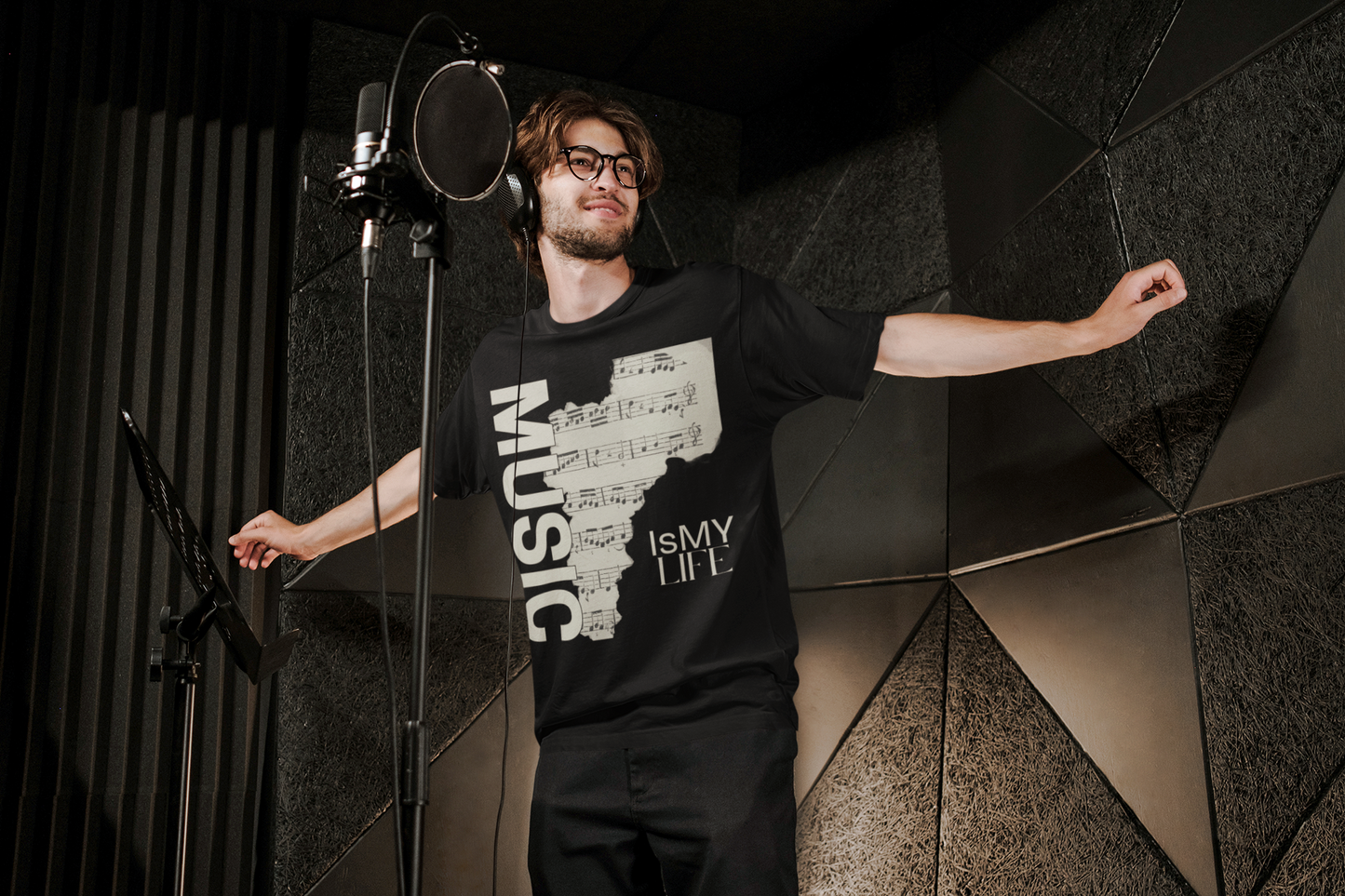 Music Is My Life Unisex Softstyle T-Shirt | Gift for Musicians, Music Lovers, Concert Attendees, Casual Wear, Music Festivals
