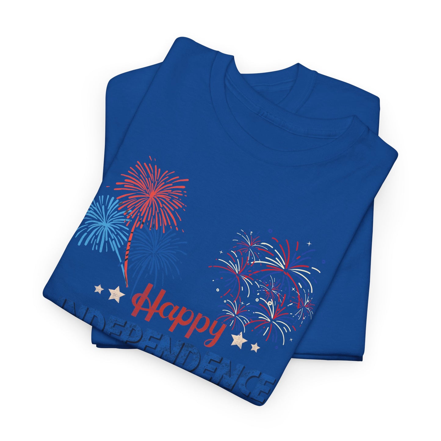 Independence Day Unisex Heavy Cotton Tee, 4th of July Shirt, Summer Celebration Tee, Fireworks Graphic T-Shirt, Patriotic Apparel
